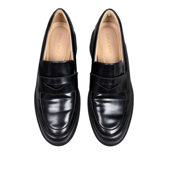 Cole Haan Womens Westerly Black Leather Loafers Shoe Size 9 - Picture 2 of 10